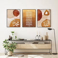 Islamic Abstract Calligraphy Wall Art Set of 3 – Allah Muhammad Wall Frames
