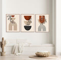 Minimalist Botanical Abstract Wall Frame Set of 3