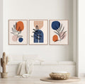 Minimalist Botanical Abstract Wall Frames (Set of 3)