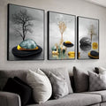 Modern Abstract Triptych Wall Art Set of 3