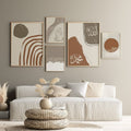 Islamic Calligraphy Wall Frame Set of 5 – Allah & Muhammad ﷺ Modern Wall Art