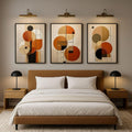 Modern Geometric Triptych Wall Art set of 3