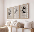 Subhan Allah, Alhamdulillah & Allahu Akbar Art - Set of 3