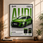 RS6 Green Machine | Premium Car Wall Art