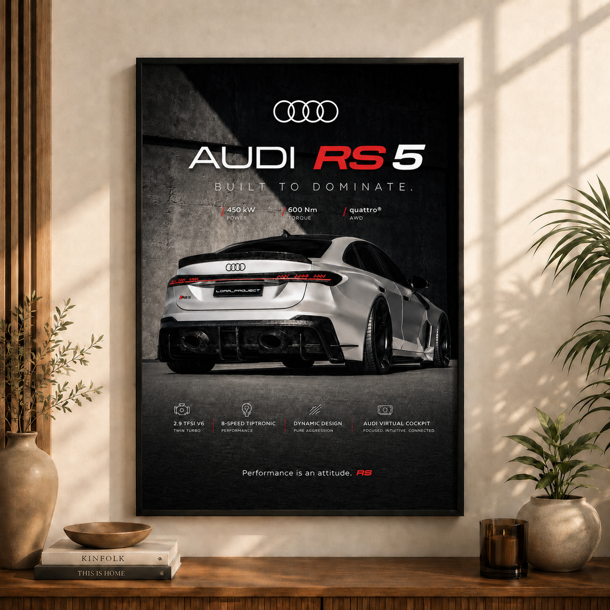 Built to Dominate | RS5 Inspired Wall Art
