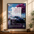 BMW M4 Cherry Drive | Premium Car Wall Art