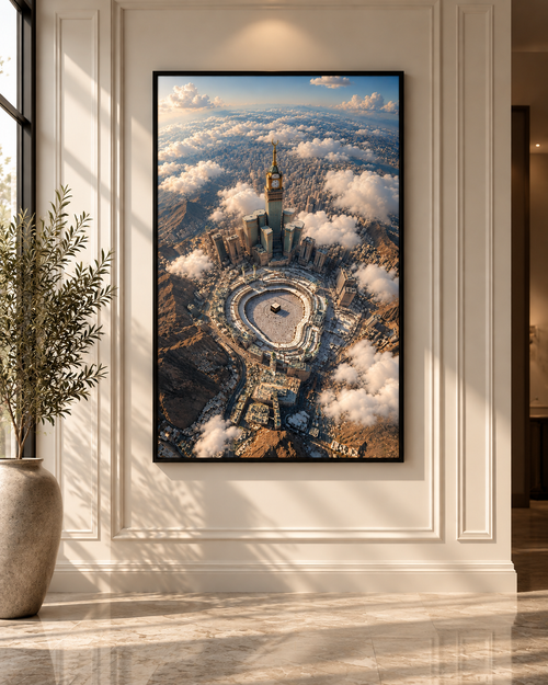 Aerial Makkah™ | Premium Islamic Wall Art