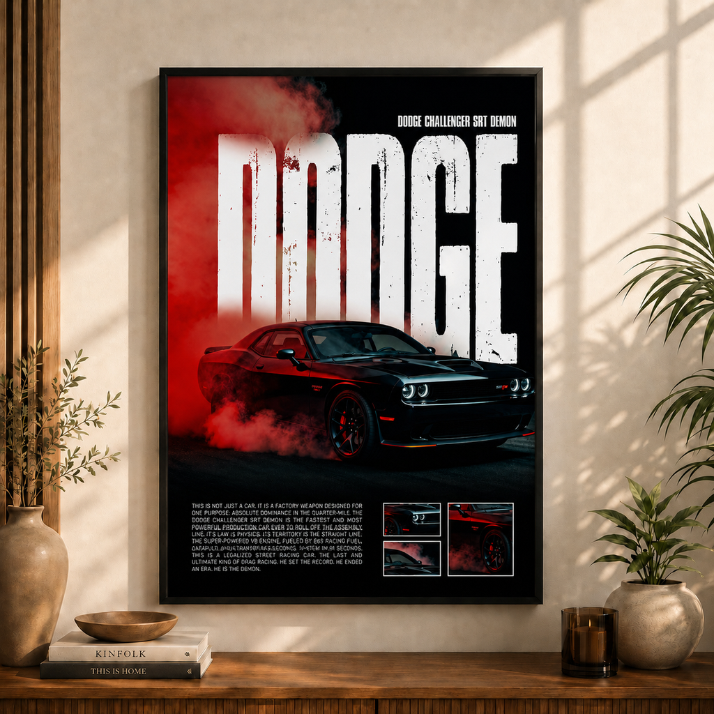 SRT Demon | Premium Muscle Car Wall Art