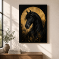 Midnight Sovereign | Premium Equestrian Wall Art