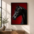 Crimson Prestige | Premium Equestrian Wall Art