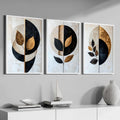 Luxury Abstract Botanical Wall Art Set of 3