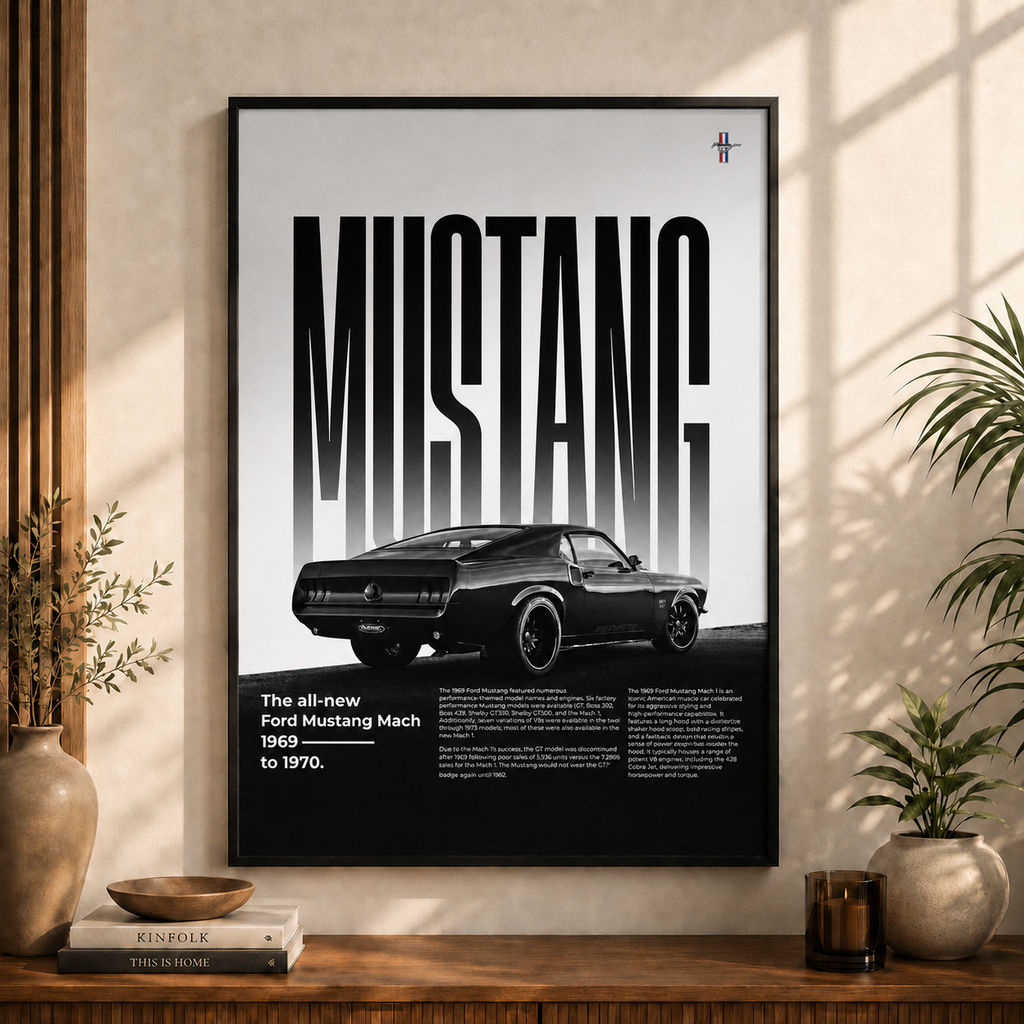 Mustang Mach 1 | Classic Muscle Wall Art