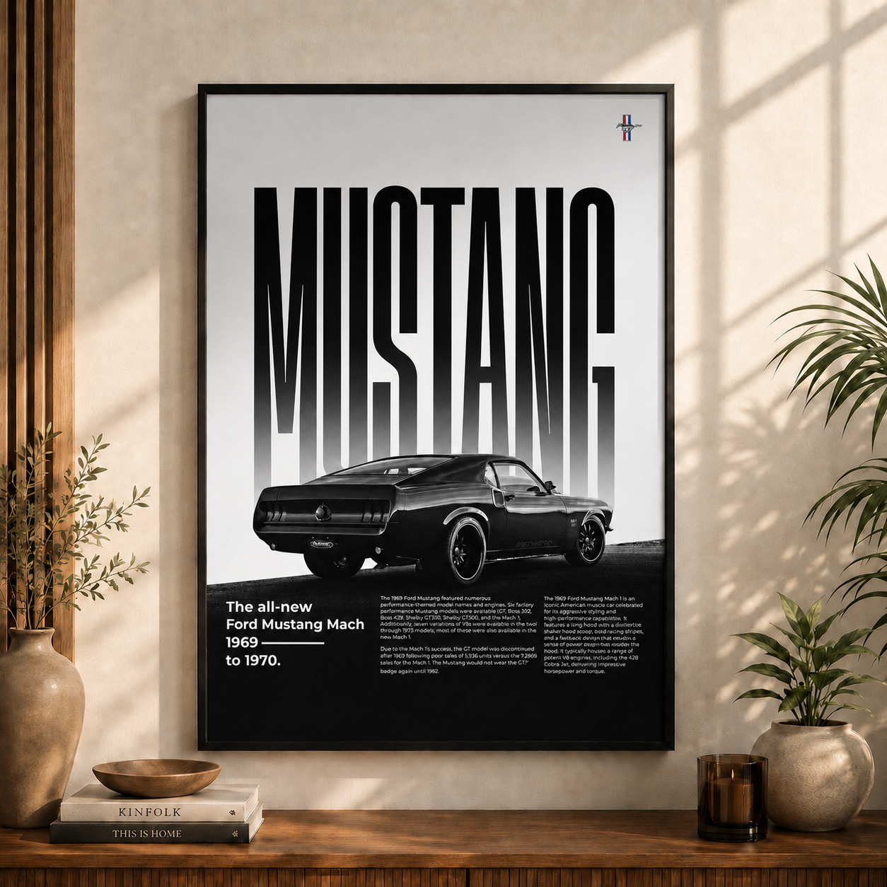 Mustang Mach 1 | Classic Muscle Wall Art