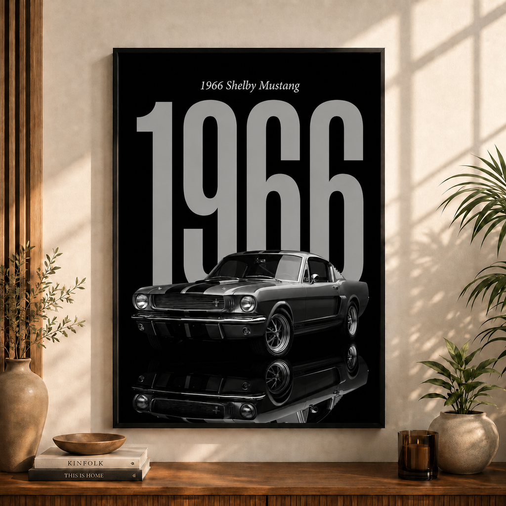 1966 Shelby Mustang | Premium Classic Car Wall Art