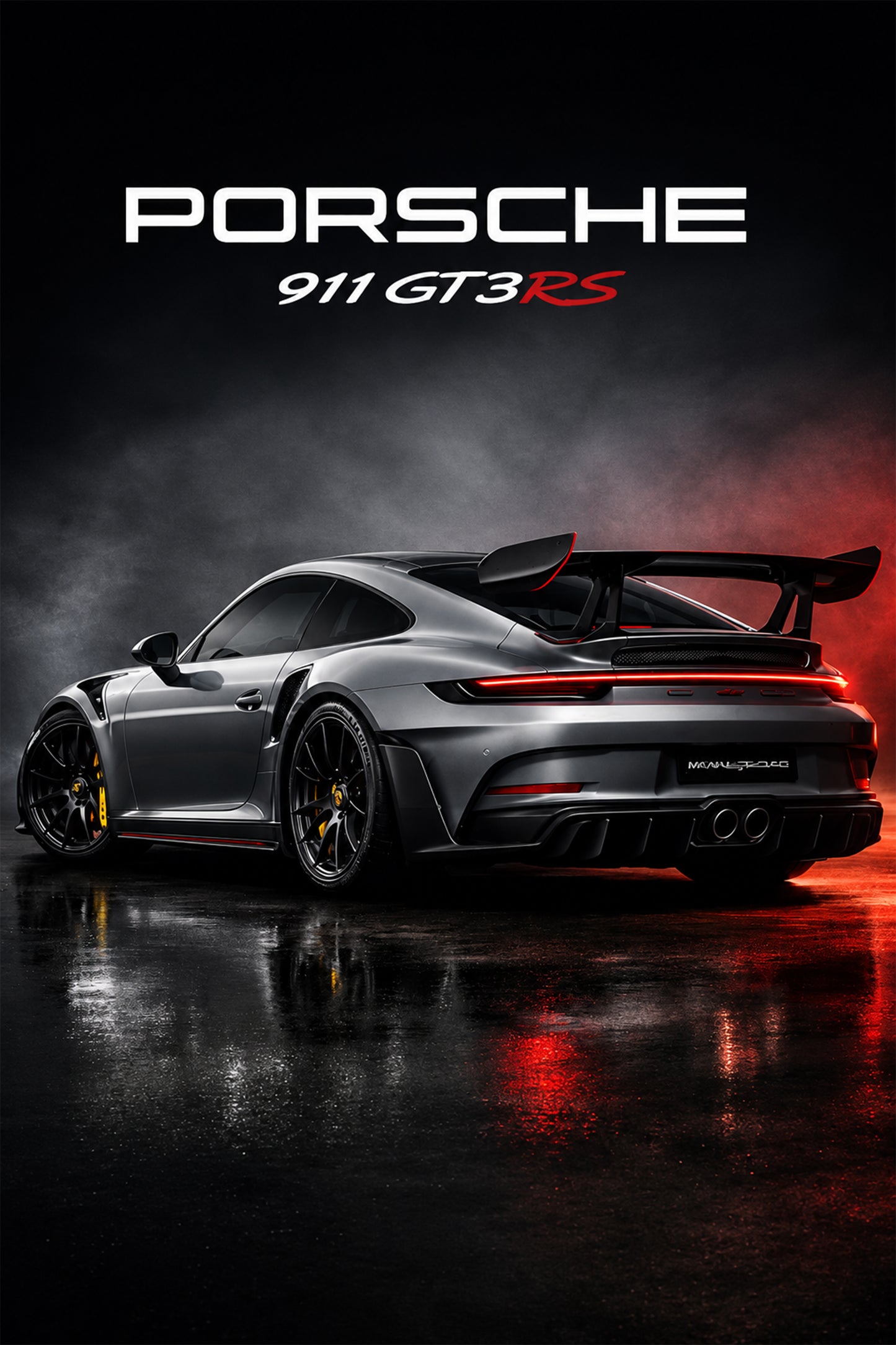 Porsche 911 GT3 RS | Midnight Performance Framed Wall Art
