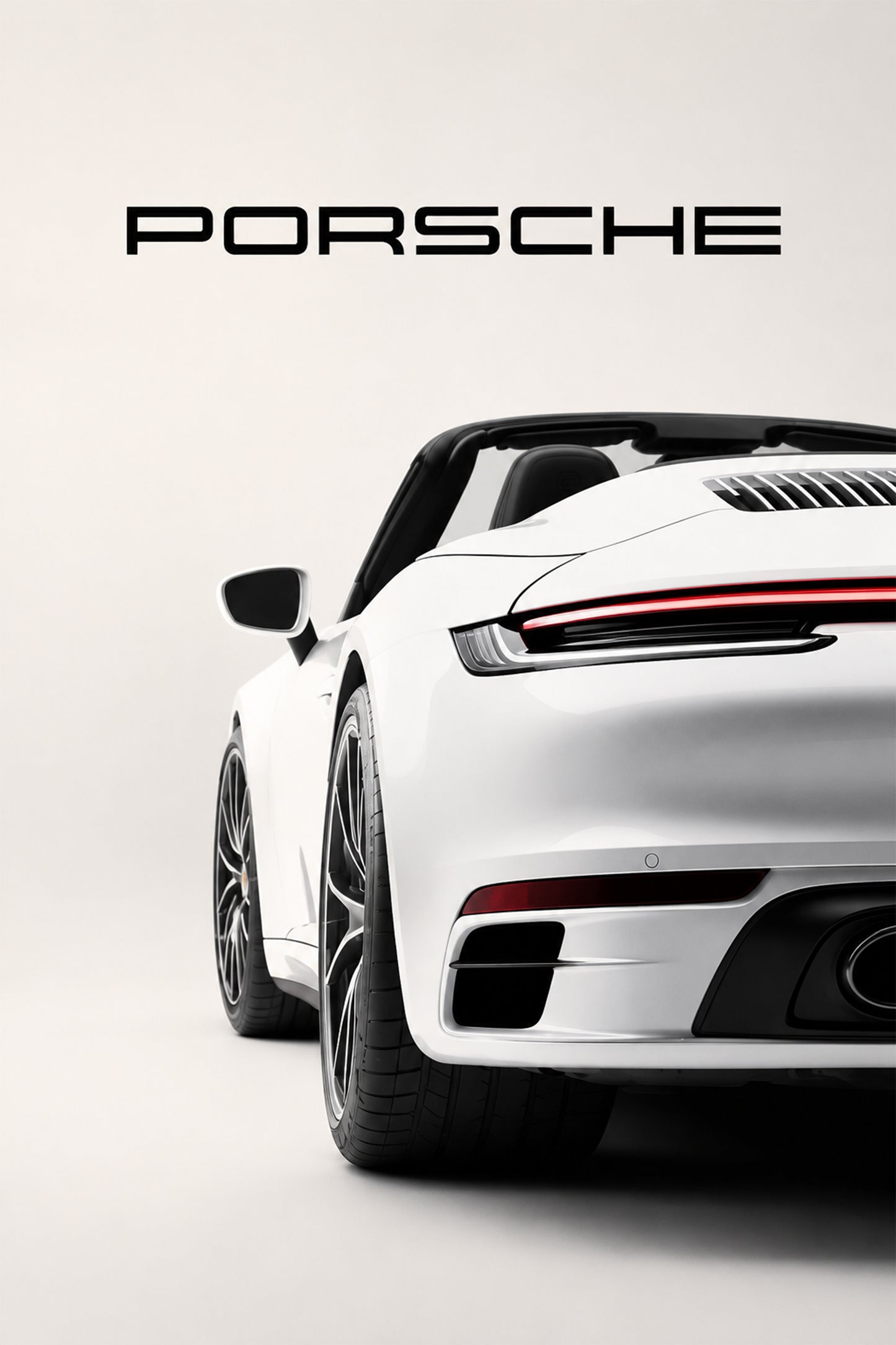 Porsche | Rear Profile Collection Framed Wall Art