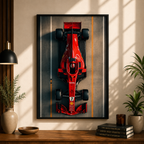 Scarlet Speed | Motorsport Framed Wall Art