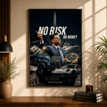 No Risk No Money | Hustle Culture Wall Art