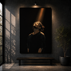 Spotlight Within | Minimal Dark Wall Art