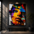 Color Rush | Vibrant Abstract Portrait Wall Art