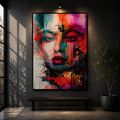 Digital Bloom | Modern Abstract Portrait Wall Art