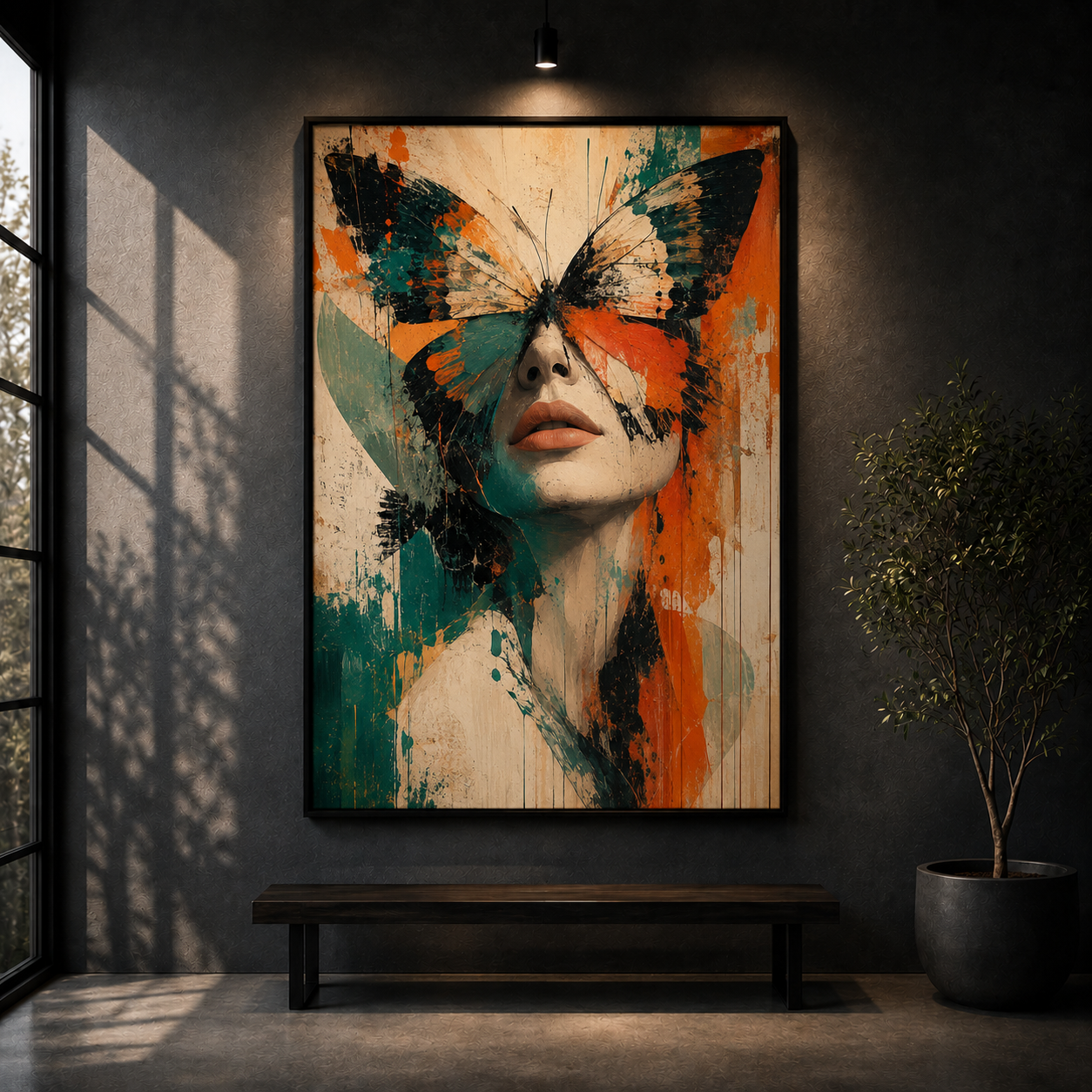 Butterfly Vision | Abstract Portrait Wall Art