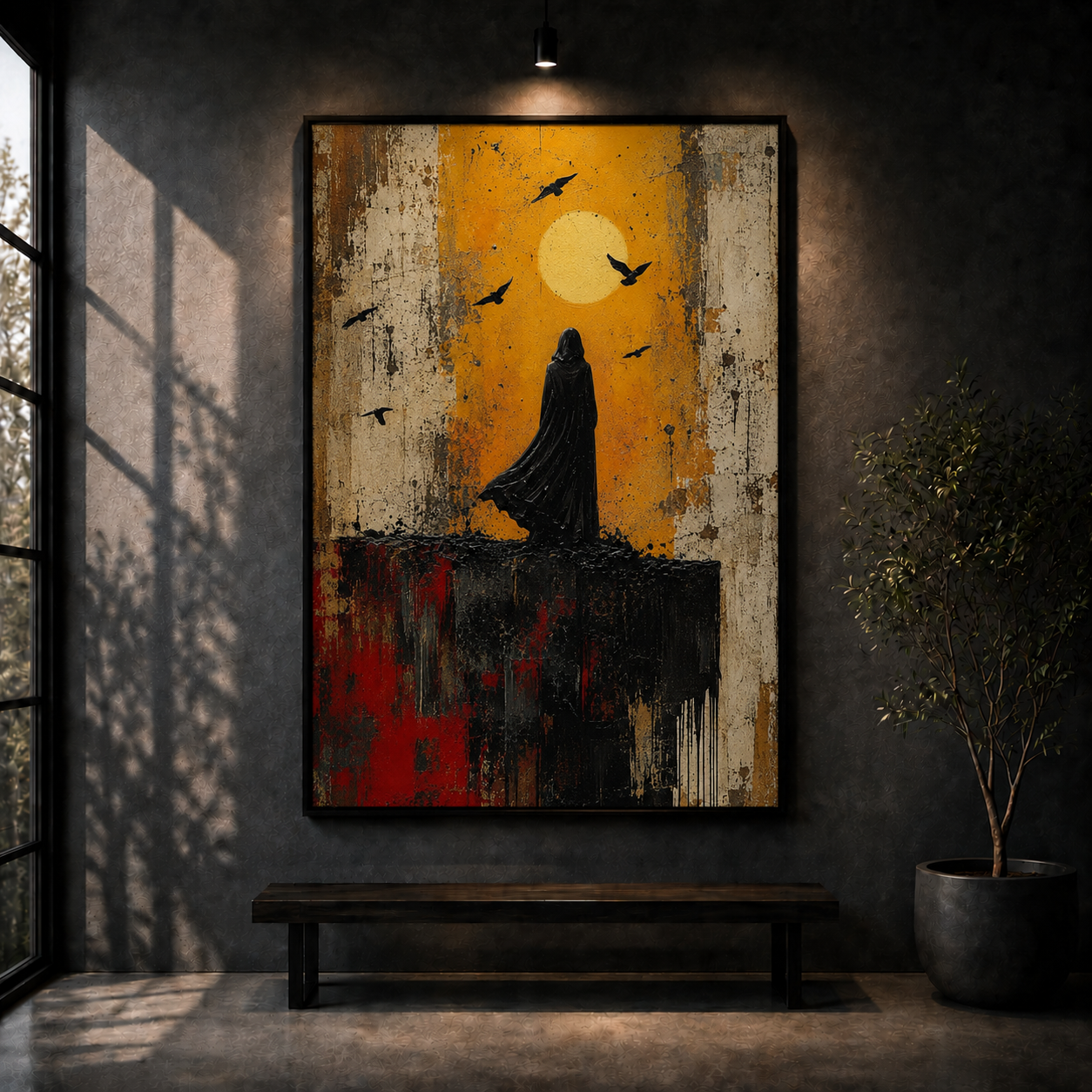Silent Horizon | Abstract Figure Wall Art