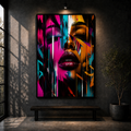 Neon Muse | Pop Abstract Portrait Wall Art