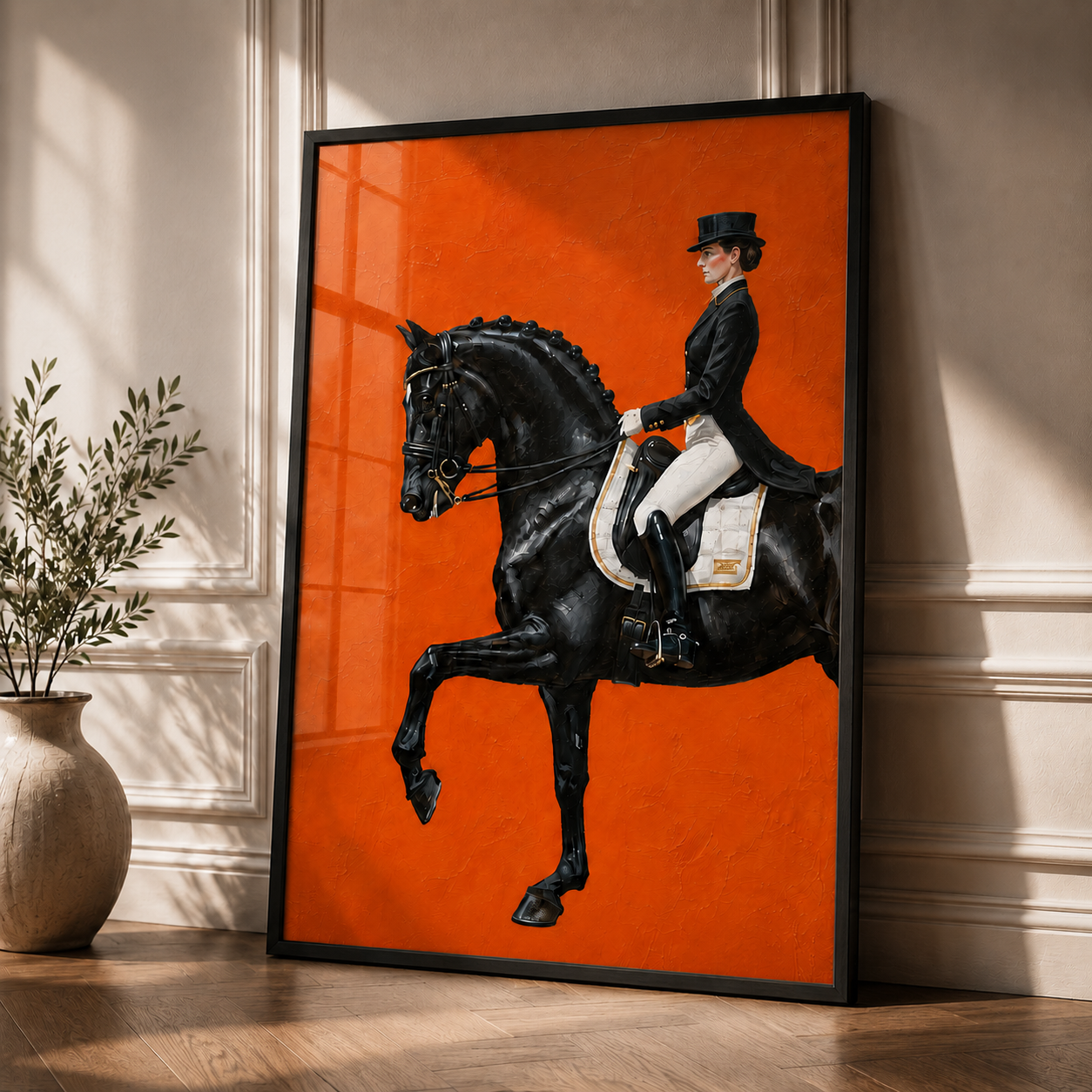 Dressage in Vermillion™ | Ultra-HD Printed Artwork