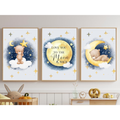 Midnight Moon & Stars Teddy Bear Set