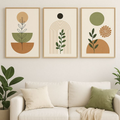 Minimalist Botanical Wall Art Set of 3