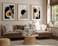 Modern Abstract Arch & Linear Geometry - Set of 3