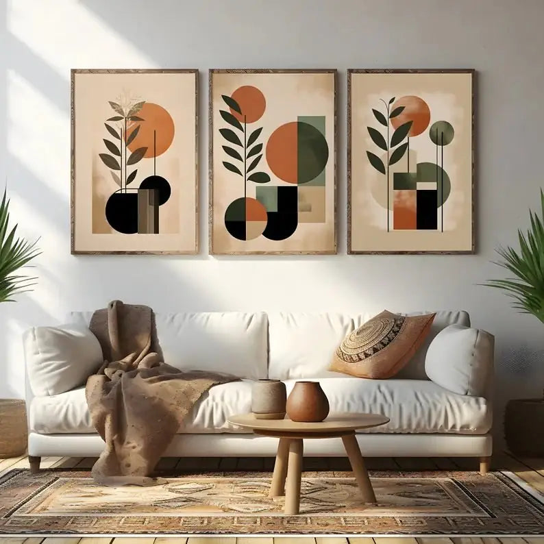 Elegant Living Room Wall Art Frame | Modern Home Styling